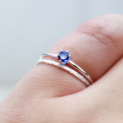 Creema限定福袋】【2本セット】silver925 0.1ct 選べる天然石リング