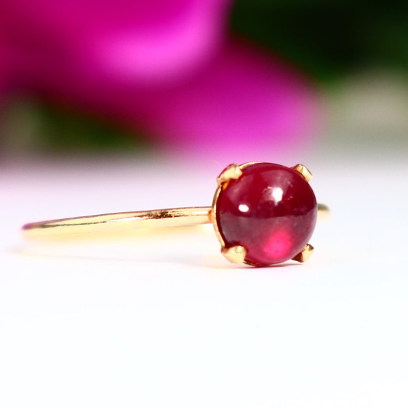 ルビー ブレスレット 天然石 パワーストーン 宝石の女王 13mm