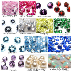 【Creema限定福袋】【2本セット】14kGF ピンクゴールド　0.1ct 選べる天然石リング＆キラキラカットリング 8枚目の画像