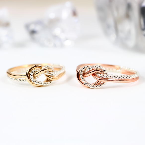 [Creema Limited] 14Kgf &amp; silver925 W Lea ring ~ Infinity Rin 第7張的照片