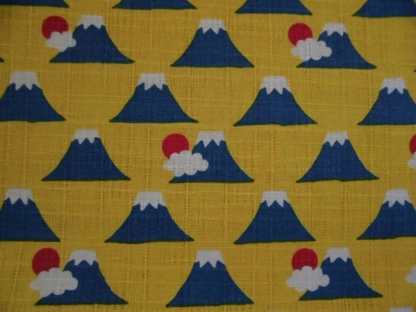●日本一の富士山●和柄●持ち手付き●まんまるバネポーチ● 3枚目の画像