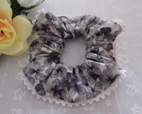 ☆ リバティ ☆ シュシュ ☆ Katie Ann ☆ ケイティアン ☆ グレー系