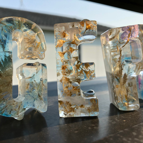 レジンアートアルファベットオブジェ 立体・オブジェ see sea 通販