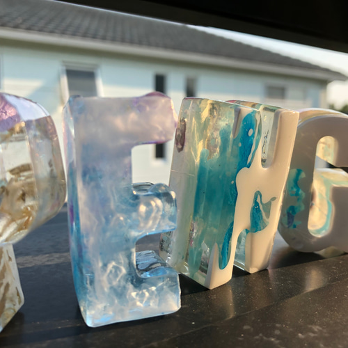 レジンアートアルファベットオブジェ 立体・オブジェ see sea 通販