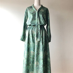 リバティ 復刻柄デビッドジョー セットアップ ボウタイブラウス+  