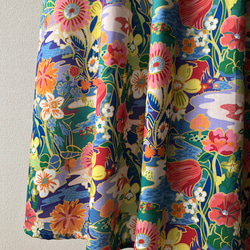 リバティ　サンシャインメドウ　ロングフレアースカート　フリーサイズ 2枚目の画像
