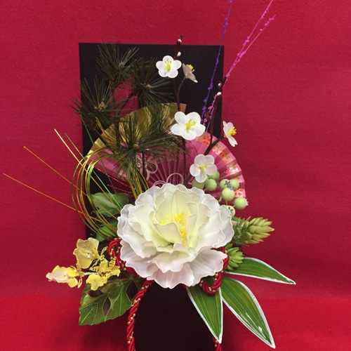 牡丹の正月飾り（アメリカンフラワー） アートフラワー kobo-toki 通販