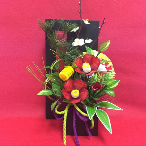 椿の正月飾り（アメリカンフラワー） アートフラワー kobo-toki 通販