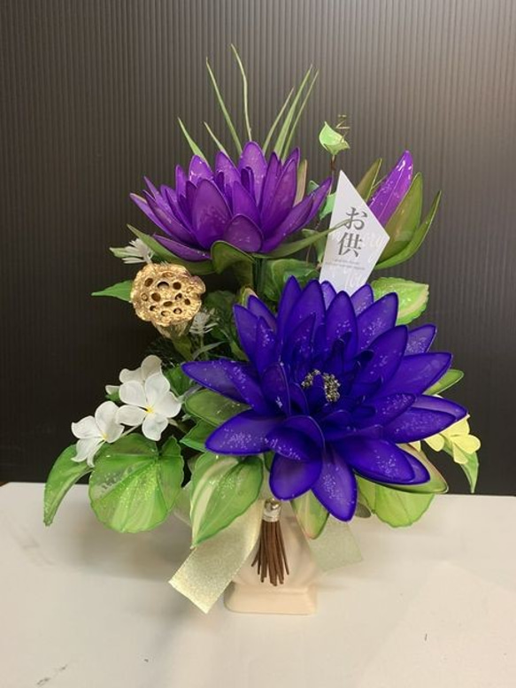 仏花【睡蓮】（アメリカンフラワー） アートフラワー kobo-toki 通販