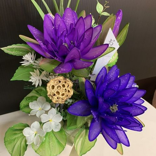 仏花【睡蓮】（アメリカンフラワー） アートフラワー kobo-toki 通販