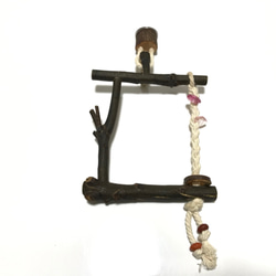 【参考商品】国産樫自然木と綿ロープのブランコ（M） 1枚目の画像