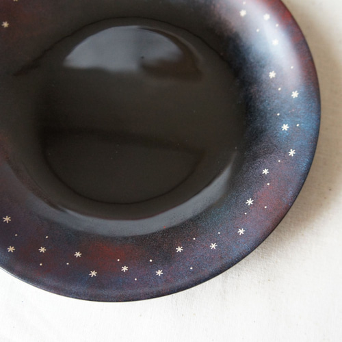 星の銘々皿「Circle」15cm(漆塗り） 中皿 うるしと蒔絵の雑貨suo 通販