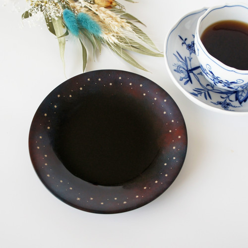 星の銘々皿「Circle」15cm(漆塗り） 中皿 うるしと蒔絵の雑貨suo 通販