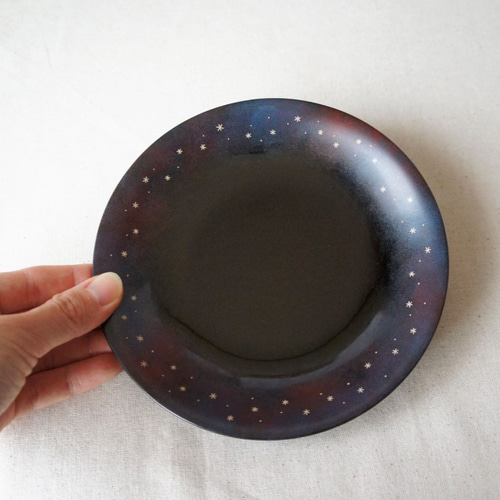 星の銘々皿「Circle」15cm(漆塗り） 中皿 うるしと蒔絵の雑貨suo 通販