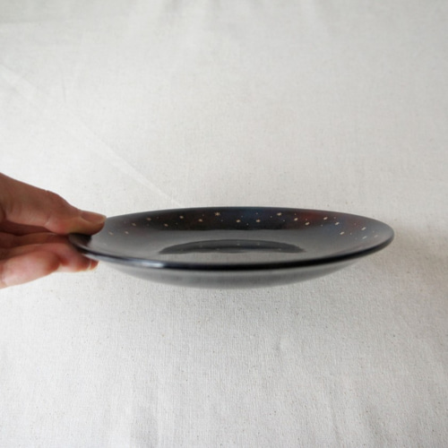 星の銘々皿「Circle」15cm(漆塗り） 中皿 うるしと蒔絵の雑貨suo 通販