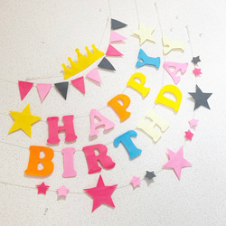 バースデーガーランド お誕生日 飾り ハーフ 雑貨・その他 うい 通販
