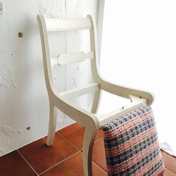 エミリーの椅子　''1950's 英国フレーム　アンティークホワイト  オーク'' 5枚目の画像