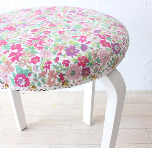 スツール オットマン 花柄ピンク スツール オットマン 花柄ピンク 【公式通販】