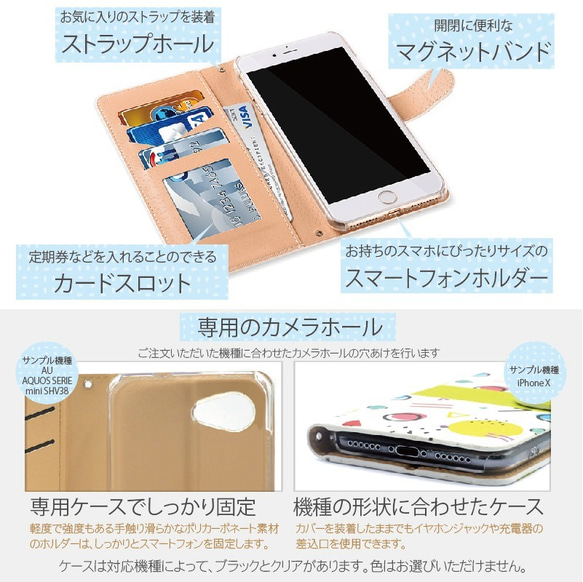 ボタニカルなスマホケース 全機種対応☆iPhone Xperia Galaxy[PL001] 5枚目の画像