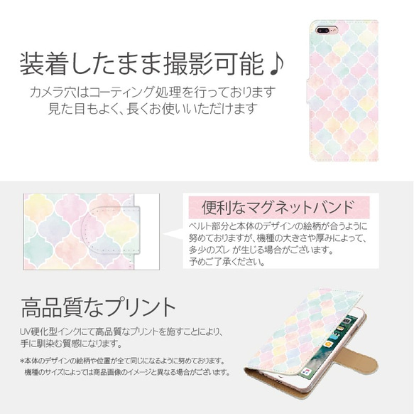 モロッカンタイル 全機種対応☆スマホケース iPhone Xperia Galaxy[PT001] 5枚目の画像