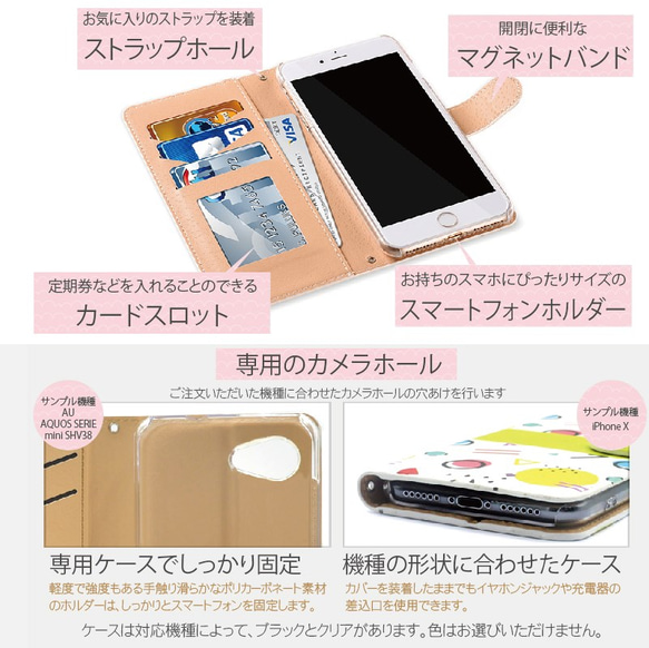 モロッカンタイル 全機種対応☆スマホケース iPhone Xperia Galaxy[PT001] 6枚目の画像