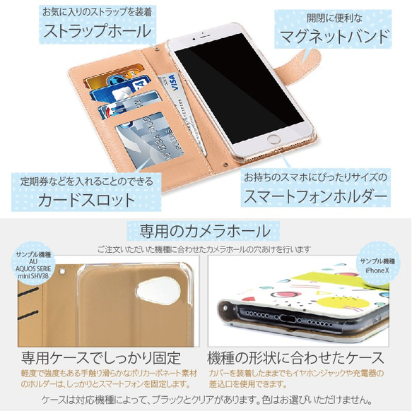 ティファニーブルー 小さなリボン ほぼ全機種対応☆スマホケース iPhone Xperia Galaxy[GL002] 6枚目の画像