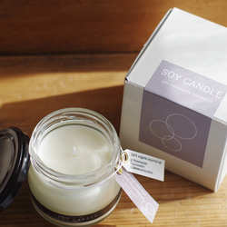 オーガニックアロマの優しい香り soy candle【ベンゾイン ブレンド】 2枚目の画像