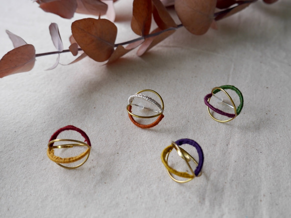 立体◯（片耳）　　※カラーオーダーできます 1枚目の画像