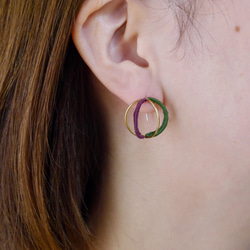 立体◯（片耳）　　※カラーオーダーできます 6枚目の画像