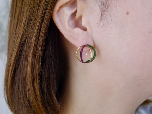 立体◯（片耳）　　※カラーオーダーできます 6枚目の画像