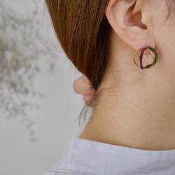 立体◯（片耳）　　※カラーオーダーできます 7枚目の画像