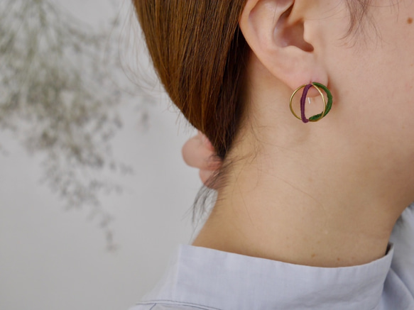 立体◯（片耳）　　※カラーオーダーできます 7枚目の画像