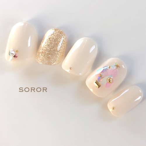 ネイルチップ No.11 クリスマスネイル/クリスマスツリー/ツリーネイル  