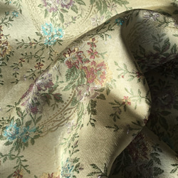 A2014　ＢＬ　花とリボン篭のゴブラン織物 2枚目の画像