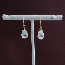 Kayaページ】14Kgf❩ ロングチャロアイトのピアスチャーム Kayaページ】14Kgf❩ ロングチャロアイトのピアスチャーム