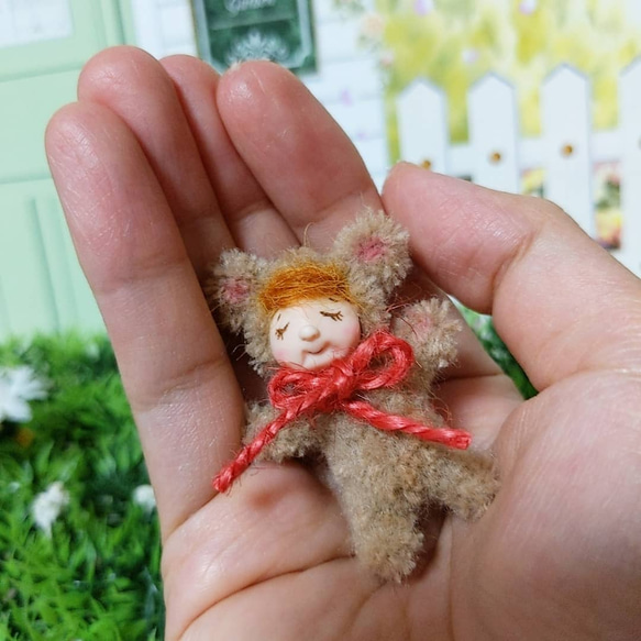 ✢くま着ぐるみドール✢ モールアート　アートドール 創作人形 サーニット ✢くま着ぐるみドール✢ モールアート アートドール 創作人形