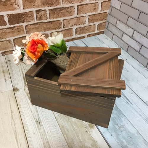 とく様オーダー品製作　味わい深い大工さんの工具箱　けやき無垢材　レトロ とく様オーダー品製作 味わい深い大工さんの工具箱 けやき無垢材