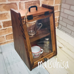 とく様オーダー品製作　味わい深い大工さんの工具箱　けやき無垢材　レトロ 昔ながらの大工道具箱 フリーボックス・小物入れ matsuhisa23