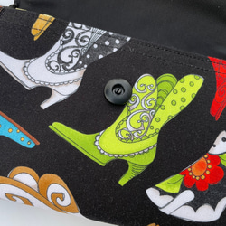 ■軽い！たくさん入る！ロラライハリス☆ミニ財布•ブーツ柄・カウガール⭐︎USAコットン⭐︎ 受注製作！ 5枚目の画像