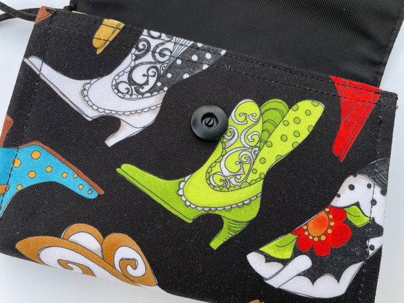 ■軽い！たくさん入る！ロラライハリス☆ミニ財布•ブーツ柄・カウガール⭐︎USAコットン⭐︎ 受注製作！ 5枚目の画像