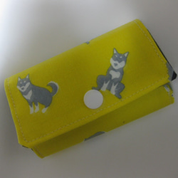 柴犬さん　4連キーケース　便利なカードケース付き　スマートキー対応　 1枚目の画像
