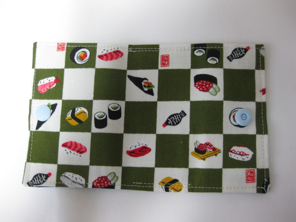 お寿司がいっぱい！　4連キーケース　便利なカードケース付き　スマートキー対応　 4枚目の画像