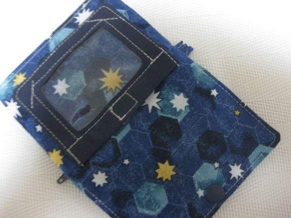 パスケース付きお手軽ミニ財布　ニーナ・タフティ（星） 2枚目の画像