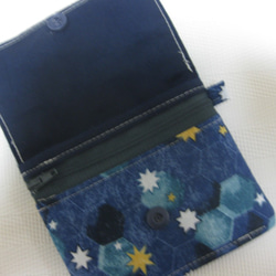 パスケース付きお手軽ミニ財布　ニーナ・タフティ（星） 4枚目の画像