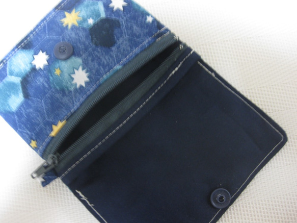 パスケース付きお手軽ミニ財布　ニーナ・タフティ（星） 5枚目の画像