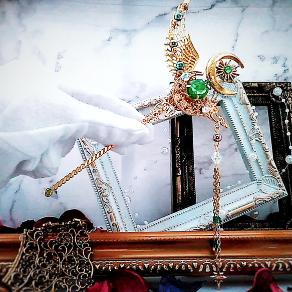 魔法の杖 かんざし グリーン 上級魔法 ハイウィザード専用 風属性