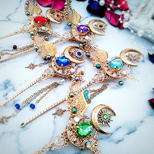 魔法の杖 かんざし パープル 上級魔法 ハイウィザード専用 闇属性