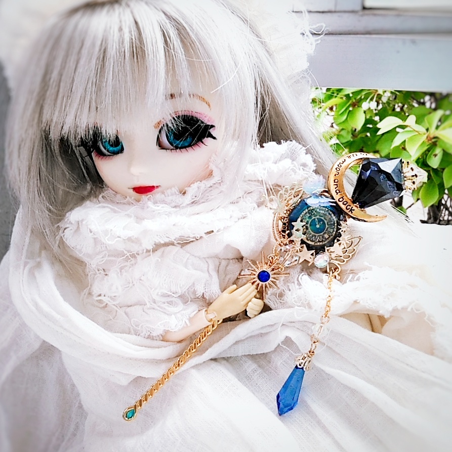 魔法の杖 かんざし ドール小物 レジン 蝶 アクリル ハイウィザード