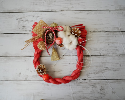 100本セット　房付き組紐　赤色70cm 冠婚葬祭、お正月、しめ飾り 0_c96a3d31fc1888e0a978ebc358f8