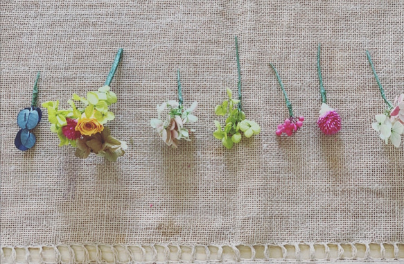 【週末SALE】4種類の紫陽花・プリザーブドフラワーの冬のガーランド・飾り方・組み合わせが選べるスワッグにも！ 4枚目の画像